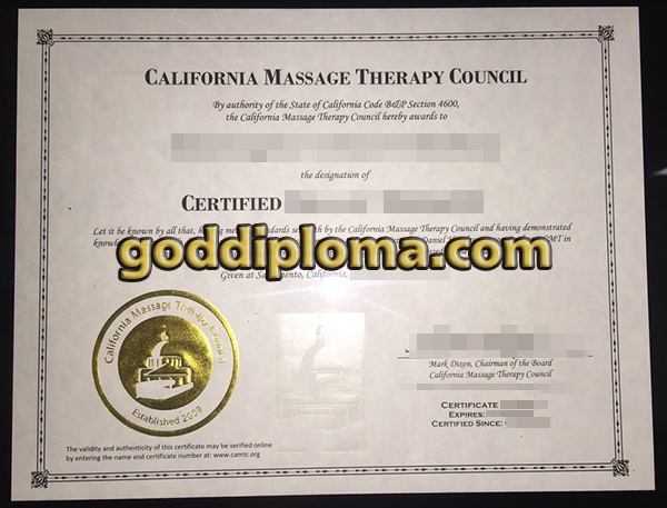 CAMTC fake diploma CAMTC fake diploma Why My CAMTC fake diploma Is Better Than Yours California Massage Therapy Council